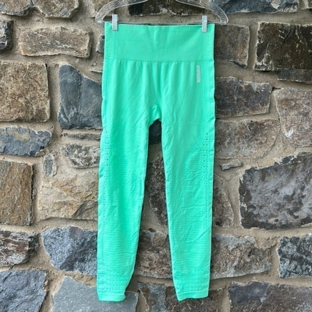 Gymshark Energy Seamless High Waist Leggings Stretch Mint Green Size Large